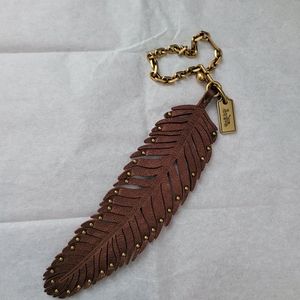 Coach feather charm new